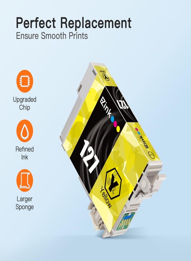 إي-زي إنك عبوة من 6 خراطيش حبر مُعاد تصنيعها من EZ Ink، بديلة لخراطيش إبسون 127 T127، متوافقة مع طابعات NX530 625 WF-3520 WF-3530 WF-3540 WF-7010 WF-7510 7520 545 645 (2 سماوي، 2 أرجواني، 2 أصفر) - Image 5
